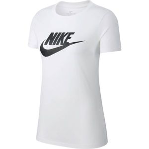 Nike NSW TEE ESSNTL ICON FUTURA Dámské tričko, bílá, velikost L