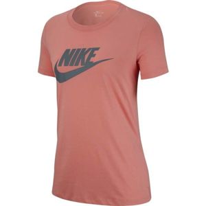 Nike NSW TEE ESSNTL ICON FUTURA oranžová XL - Dámské tričko