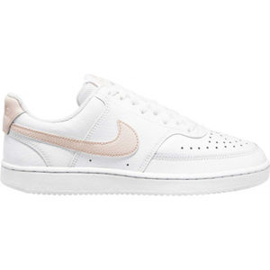 Nike COURT VISION LOW WMNS Dámská volnočasová obuv, Bílá,Růžová, velikost 8