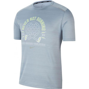 Nike MILER WILD RUN Pánské běžecké tričko, světle modrá, velikost S