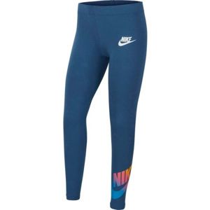 Nike NSW FAVORITES FF LEGGING modrá L - Dívčí legíny