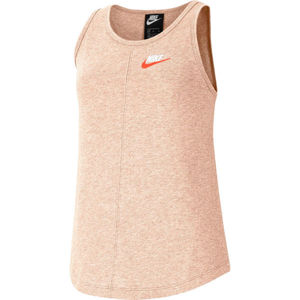 Nike NSW TANK JERSEY G oranžová XS - Dívčí tílko