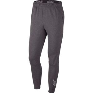 Nike DRY PANT TAPER SWOOSH šedá S - Pánské tréninkové kalhoty