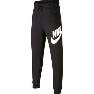 Nike NSW CLUB+HBR PANT B Chlapecké kalhoty, černá, velikost S
