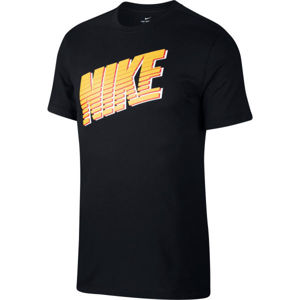 Nike NSW TEE NIKE BLOCK M Pánské tričko, Černá,Žlutá, velikost