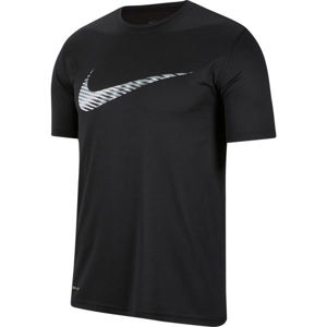 Nike DRY LEG TEE SNSL COM SWSH M černá S - Pánské tréninkové tričko