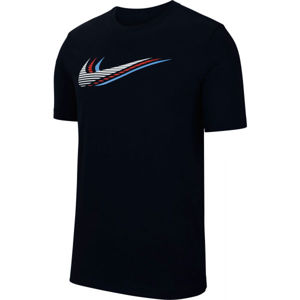 Nike NSW SS TEE SWOOSH M černá L - Pánské tričko