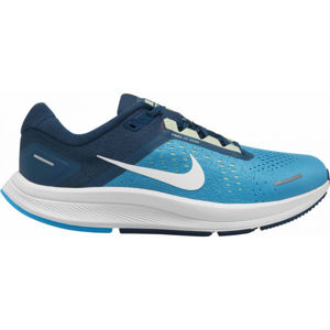 Nike AIR ZOOM STRUCTURE 23 Pánská běžecká obuv, Modrá,Tmavě modrá,Bílá, velikost 7.5