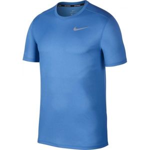 Nike DRI FIT BREATHE RUN TOP SS modrá S - Pánské běžecké tričko