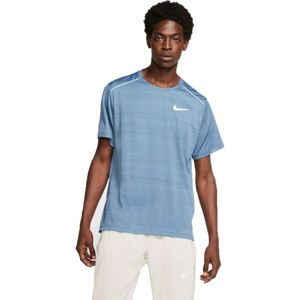Nike DRY MILER TOP SS M modrá L - Pánské běžecké tričko