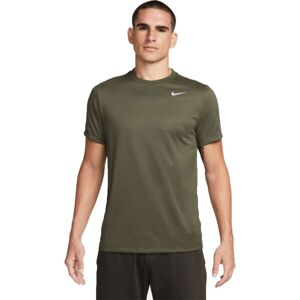 Nike DF TEE RLGD RESET Pánské tréninkové tričko, khaki, velikost M