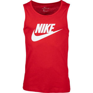 Nike NSW TANK ICON FUTURA červená M - Pánské tílko