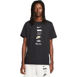 Nike NSW TEE CLUB+ HDY PK4 Pánské tričko, černá, velikost XXL