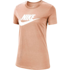 Nike NSW TEE ESSNTL ICON FUTURA oranžová L - Dámské tričko