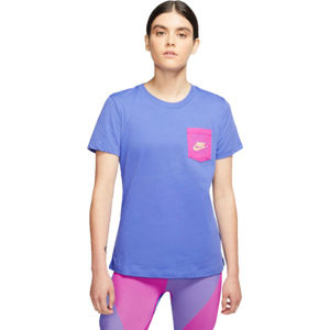 Nike NSW TEE ICON CLASH W modrá L - Dámské tričko