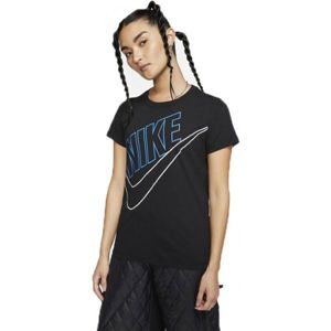 Nike NSW TEE PREP FUTURA W černá M - Dámské tričko