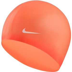 Nike SOLID SILICONE YOUTH červená NS - Dětská plavecká čepice