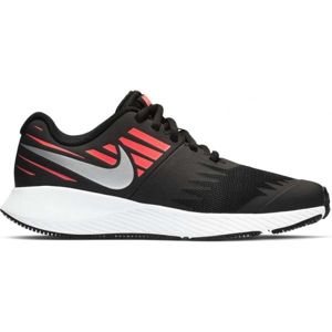 Nike STAR RUNNER GS Dívčí běžecká obuv, Černá,Růžová,Šedá,Bílá, velikost 5.5