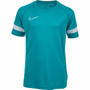 Nike DRI-FIT ACADEMY Dětské fotbalové tričko, tyrkysová, velikost S
