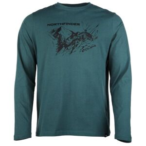 Northfinder Pánské tričko Pánské tričko, tmavě zelená, velikost XL