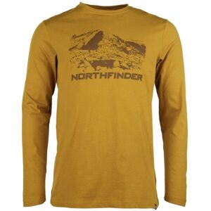 Northfinder REGINALD Pánské tričko, žlutá, velikost S