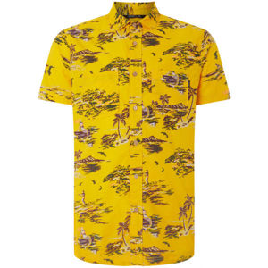 O'Neill LM TROPICAL S/SLV SHIRT žlutá M - Pánská košile