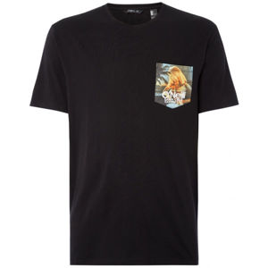 O'Neill LM PRINT T-SHIRT Pánské tričko, černá, velikost XS