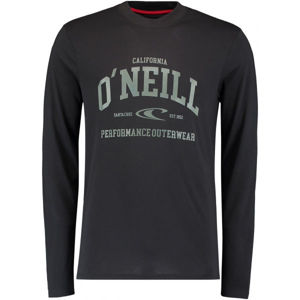 O'Neill LM UNI OUTDOOR L/SLV T-SHIRT Pánské tričko s dlouhým rukávem, Černá,Šedá, velikost