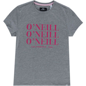 O'Neill LG ALL YEAR SS T-SHIRT Dívčí tričko, Šedá,Růžová, velikost 164