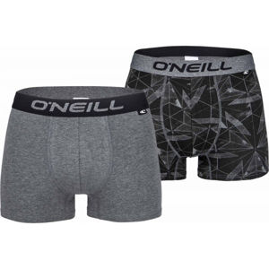 O'Neill MEN BOXER CHRISTAL Pánské boxerky, Tmavě šedá,Černá, velikost