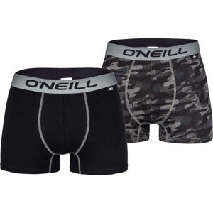 O'Neill MEN BOXER CAMOUFLAGE Pánské boxerky, Tmavě šedá,Černá, velikost M