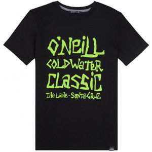 O'Neill LB COLD WATER CLASSIC T-SHIRT Chlapecké tričko, Černá,Světle zelená, velikost