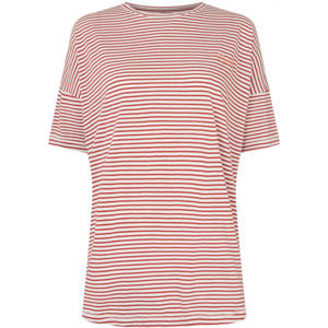O'Neill LW ESSENTIALS O/S T-SHIRT Dámské tričko, Červená,Bílá, velikost L
