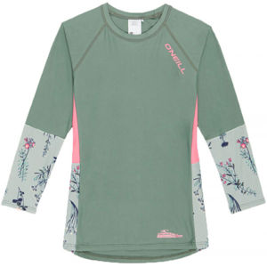 O'Neill PG PRINT L/SLV SKINS zelená 4 - Dívčí tričko
