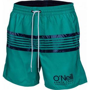 O'Neill PM CALI STRIPE SHORTS tmavě zelená XXL - Pánské šortky do vody
