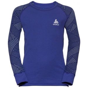 Odlo SUW KIDS TOP L/S CREW NECK ACTIVE WARM TREND fialová 140 - Dětské tričko