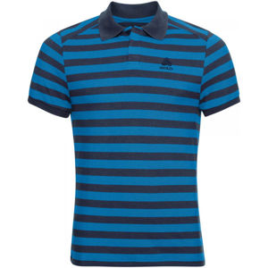 Odlo MEN'S T-SHIRT POLO S/S CONCORD Pánské tričko, Tmavě šedá,Modrá, velikost XXL