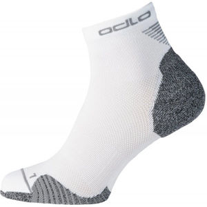 Odlo SOCKS CERAMICOOL RUNNING QUARTER Unisex ponožky, bílá, velikost 42