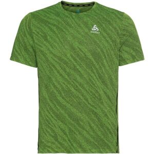 Odlo ZEROWEIGHT ENGINEE CHILL-TEC S/S Pánské běžecké triko, zelená, velikost
