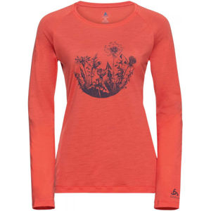 Odlo WOMEN'S T-SHIRT CREW NECK L/S CONCORD oranžová XS - Dámské tričko