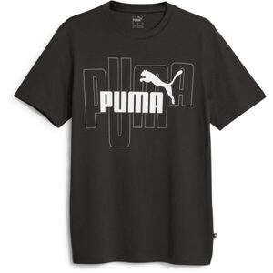 Puma ESSENTIALS + CAMO GRAPHIC TEE Pánské triko, černá, veľkosť S