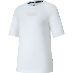Puma MODERN BASICS TEE Dámské triko, bílá, veľkosť S