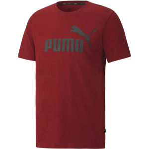 Puma ESS LOGO TEE Pánské triko, Tmavě modrá,Černá, velikost