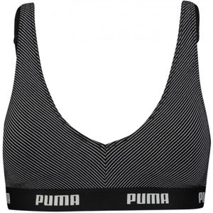 Puma METAL STRIPE  BRALETTE 1P HANG Podprsenka, Černá,Bílá, velikost