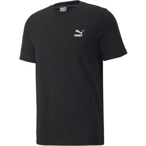 Puma CLASSICS SMALL LOGO TEE Pánské triko, černá, velikost XXL