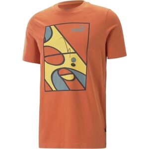 Puma GRAPHICS RUDAGON TEE Pánské triko, oranžová, velikost S