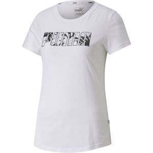 Puma SUMMER TEE Dámské sportovní triko, Bílá,Černá, velikost XL