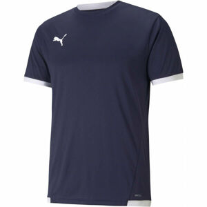 Puma TEAM LIGA JERSEY TEE Pánské fotbalové triko, modrá, velikost