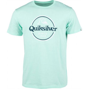 Quiksilver WORDS REMAIN SS Pánské triko, Světle zelená,Tmavě zelená, velikost XXL