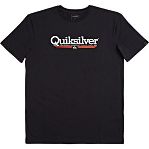 Quiksilver TROPICAL LINES SS Pánské triko, černá, velikost L